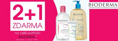 Kosmetika BIODERMA v akci 2+1