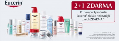 Kosmetika Eucerin v akci 2+1