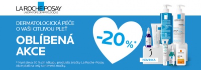 Kosmetika La Roche-Posay se slevou 20%