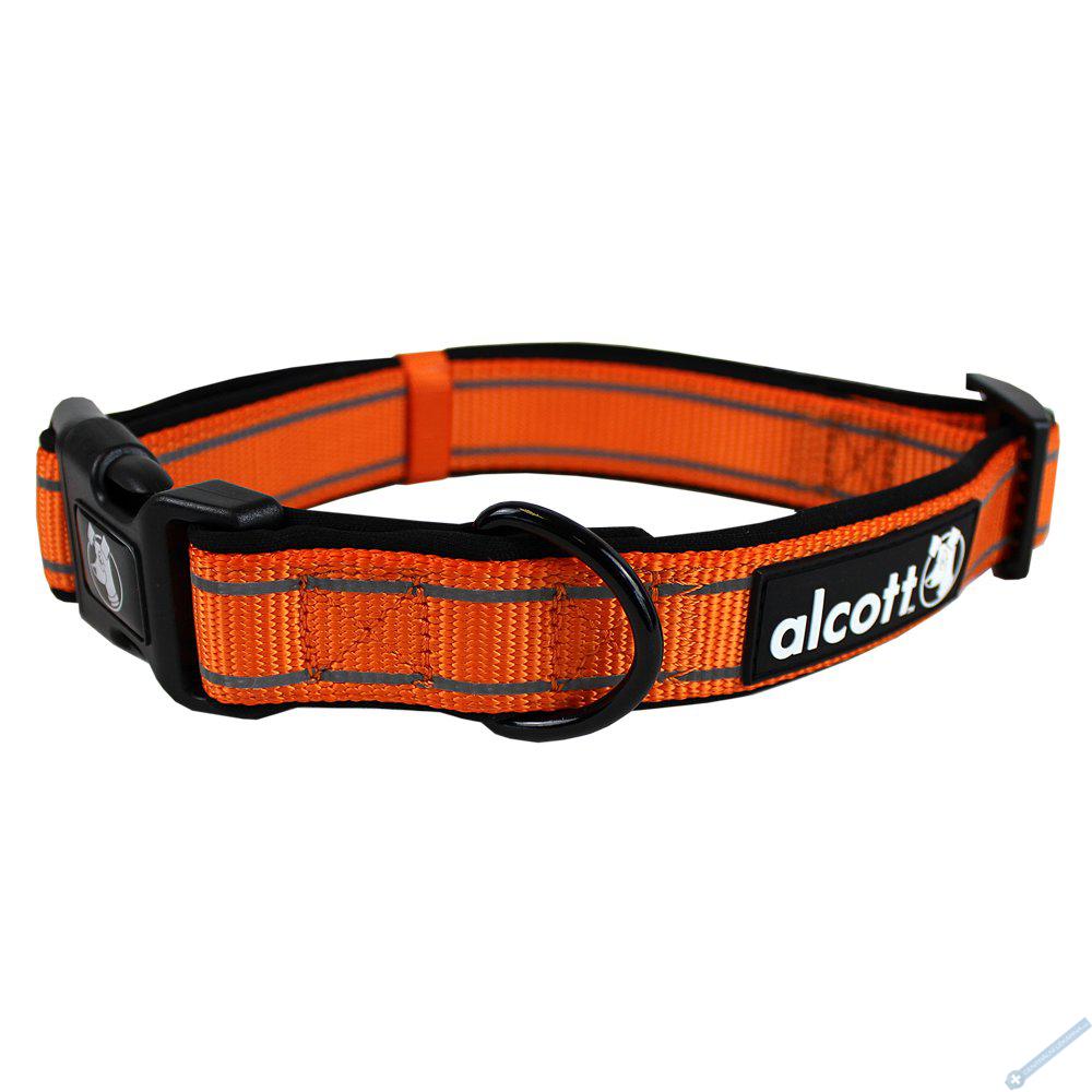 Alcott Reflexn obojek pro psy Adventure oranov neon velikost M