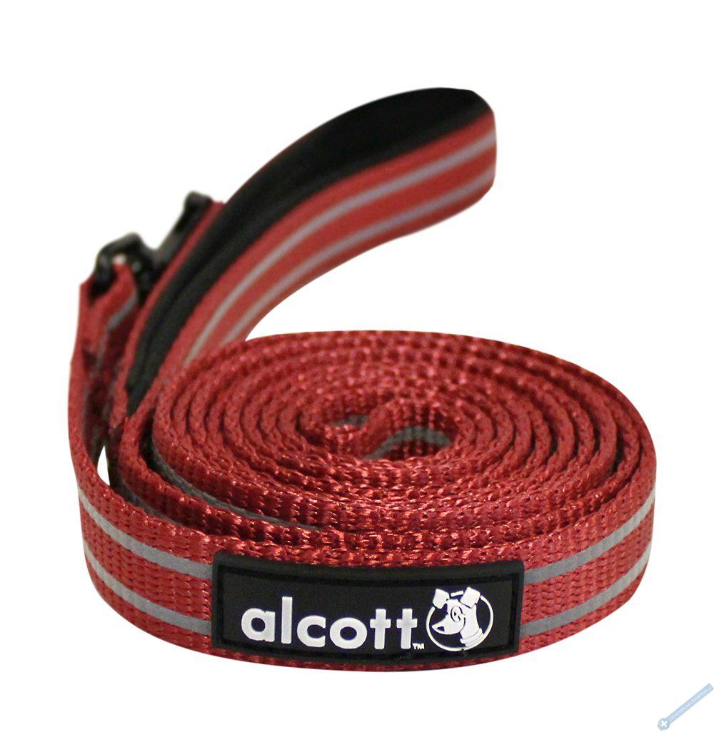 Alcott Reflexní vodítko pro psy červené velikost S