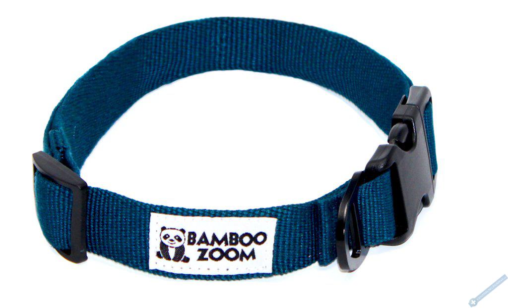 Bamboo Zoom Obojek pro psy modr S