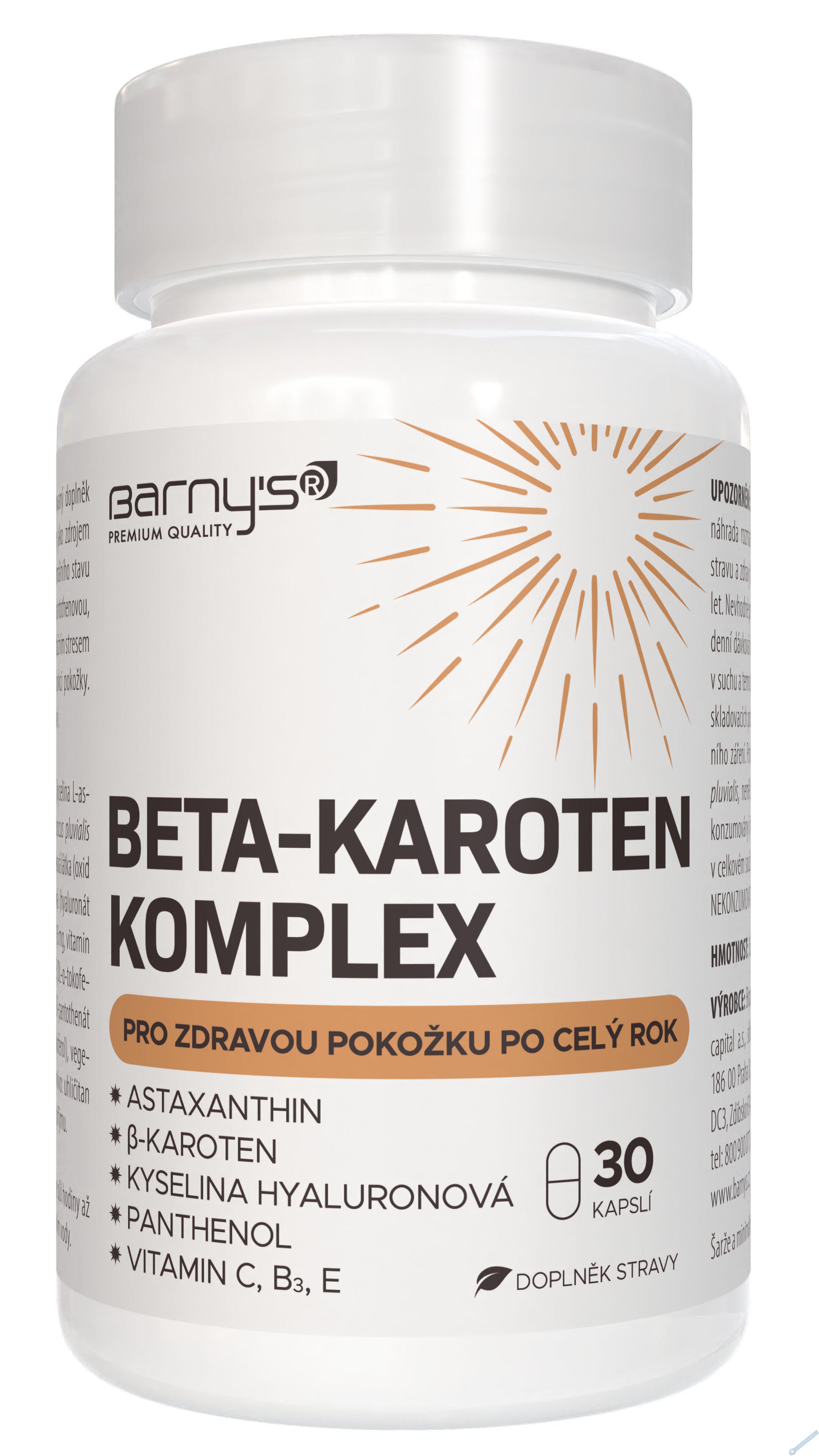 Barny's Beta-karoten Komplex 30 kapsl
