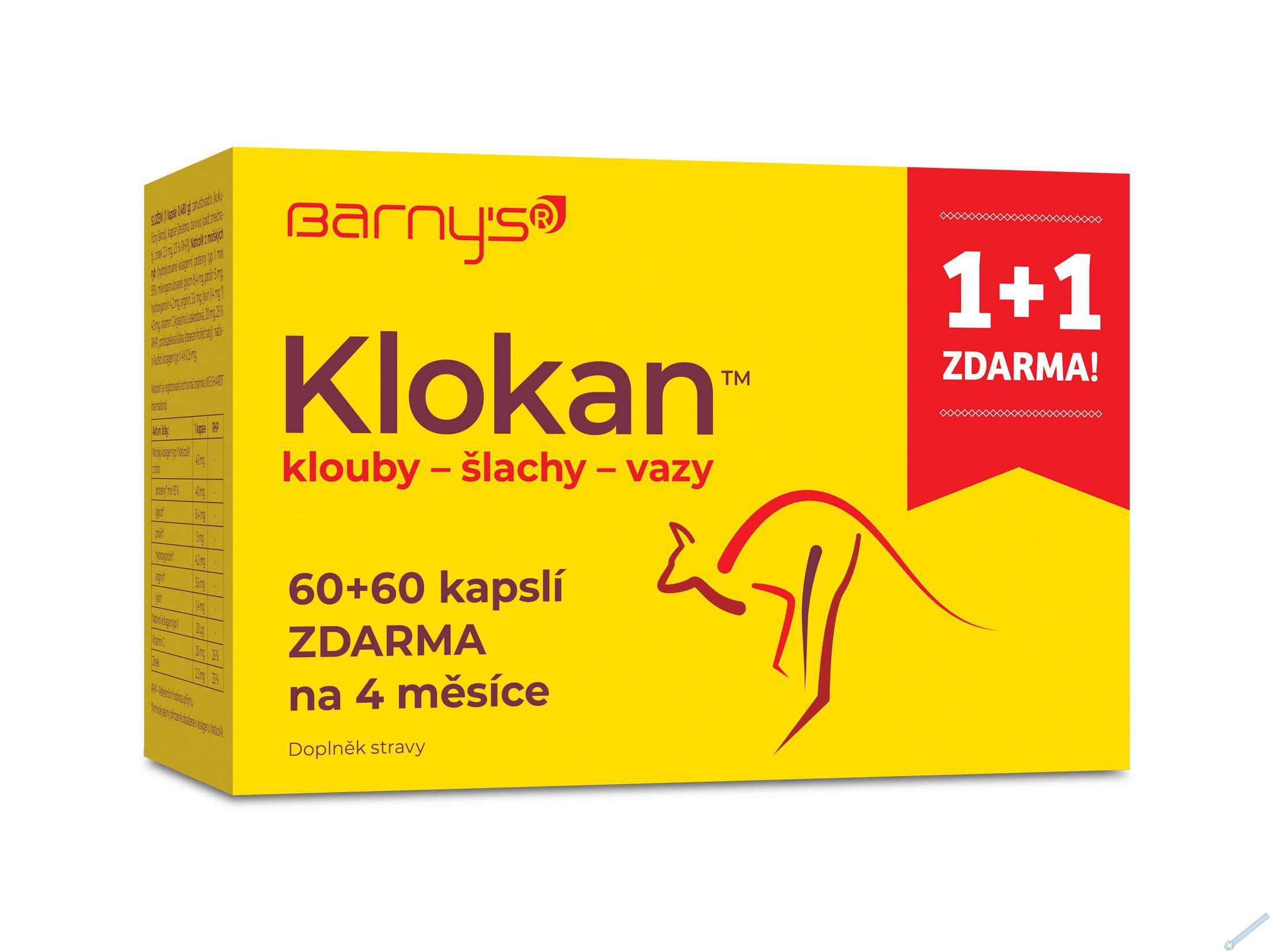 Barny's Klokan 1+1 ZDARMA