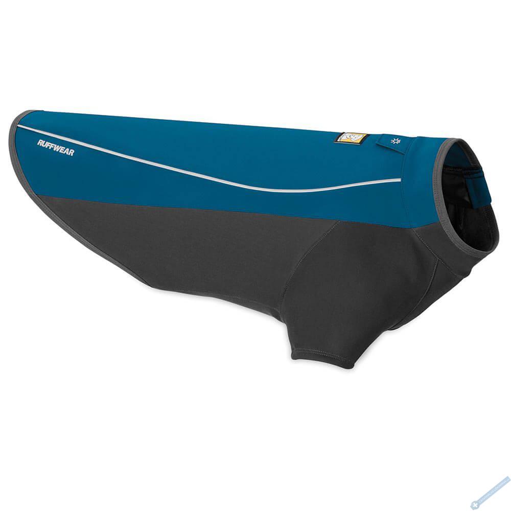 Ruffwear nepromokav softelov bunda pro psy, Cloud Chaser, modr, velikost XXS