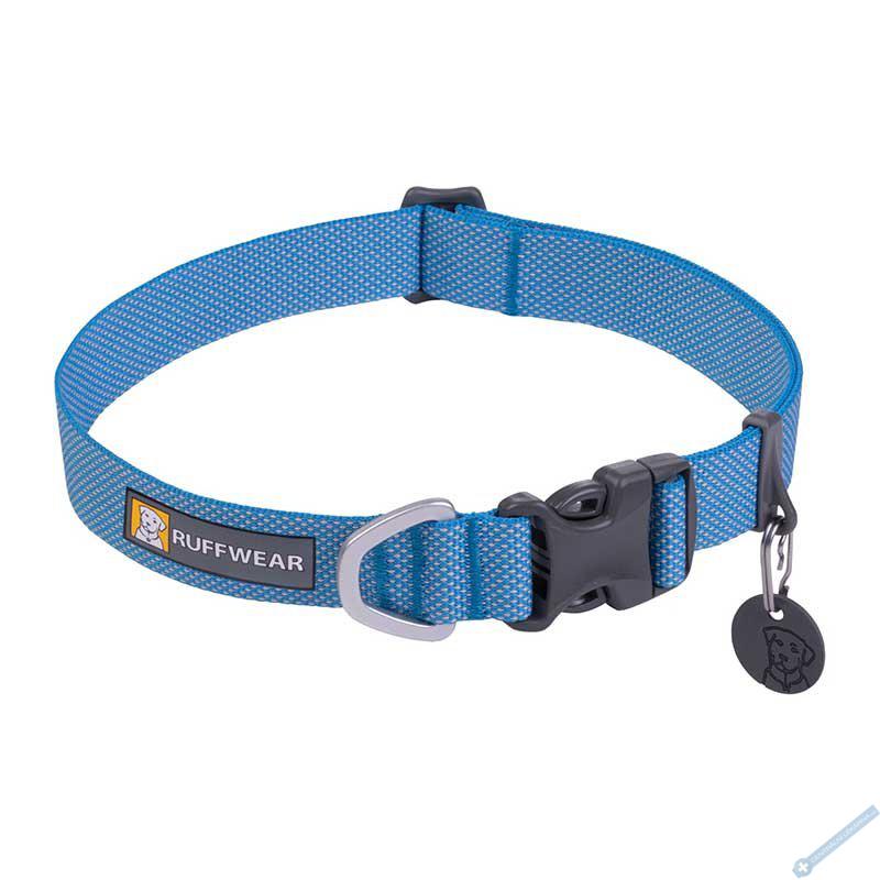 RUFFWEAR Hi & Light™ Obojek pro psy Blue Dusk 28-36cm