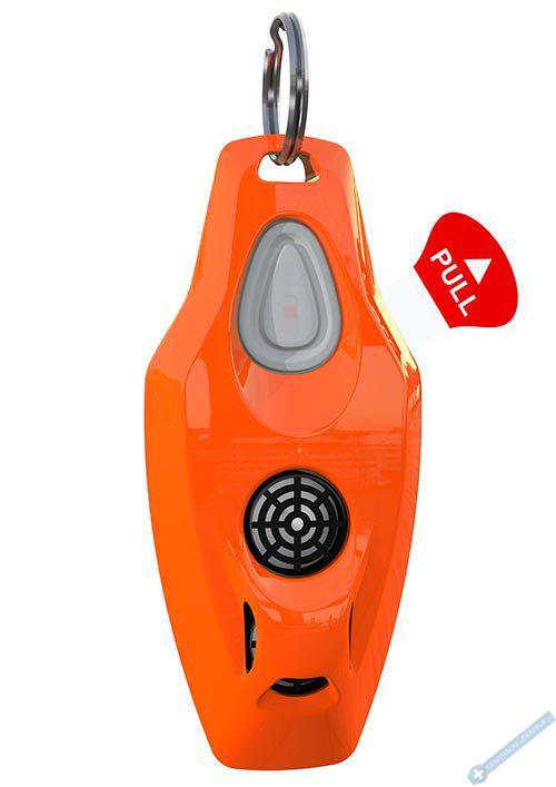 ZeroBugs Plus Ultrazvukový odpuzovač klíšťat a blech pro lidi, oranžový
