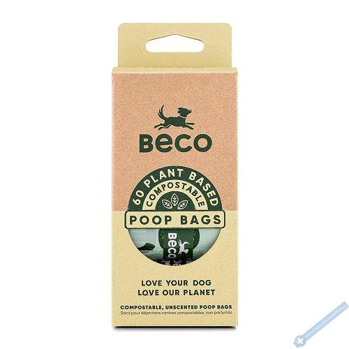 Sáčky na exkrementy Beco, 60 ks, kompostovatelné, ekologické