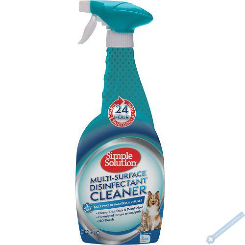 SIMPLE SOLUTION Multi-Surface Disinfectant Cleaner Dezinfekn prostedek na rzn povrchy 750ml (inn proti koronaviru)