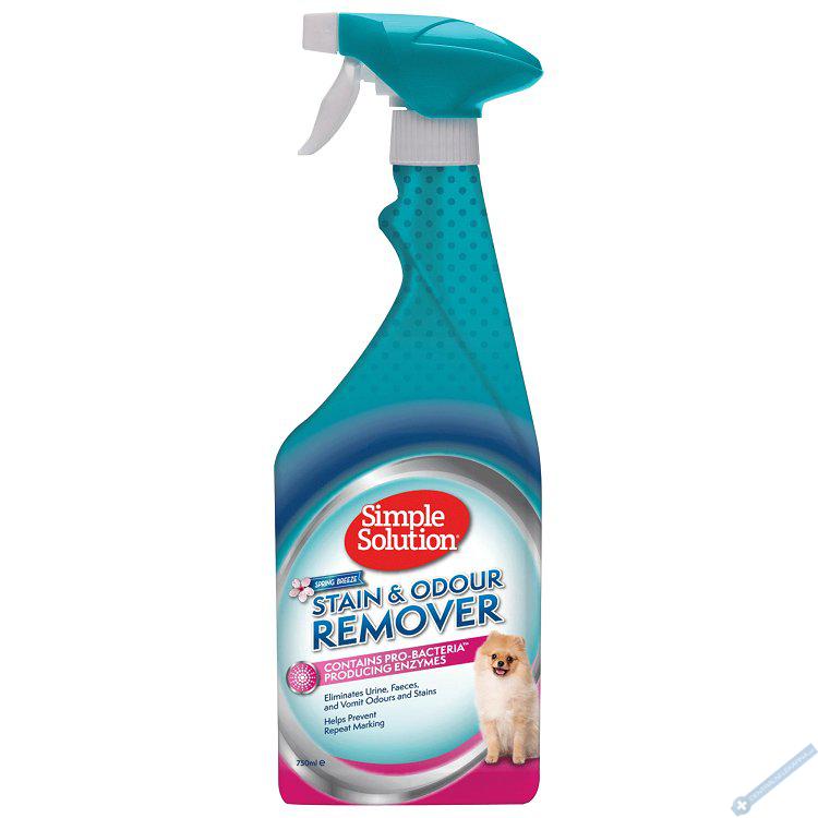 SIMPLE SOLUTION Stain & Odor Remover Spring Breeze Odstraňovač skvrn a zápachu pro psy 750ml