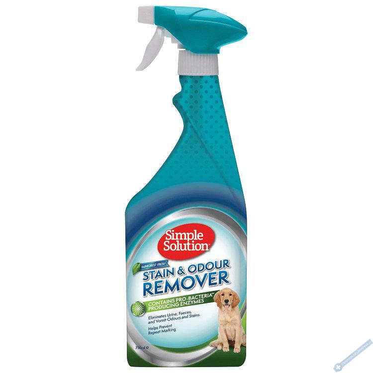 SIMPLE SOLUTION Stain & Odor Remover Rain Forest Odstraňovač skvrn a zápachu pro psy 750ml