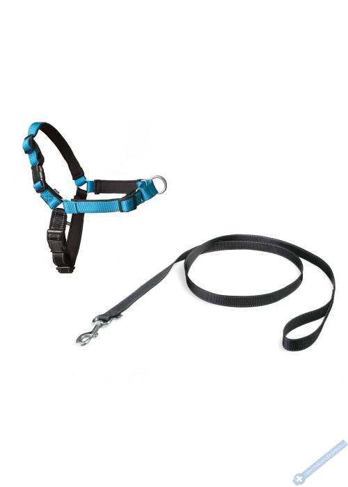 PetSafe Postroj EasyWalk Deluxe modr velikost M/L
