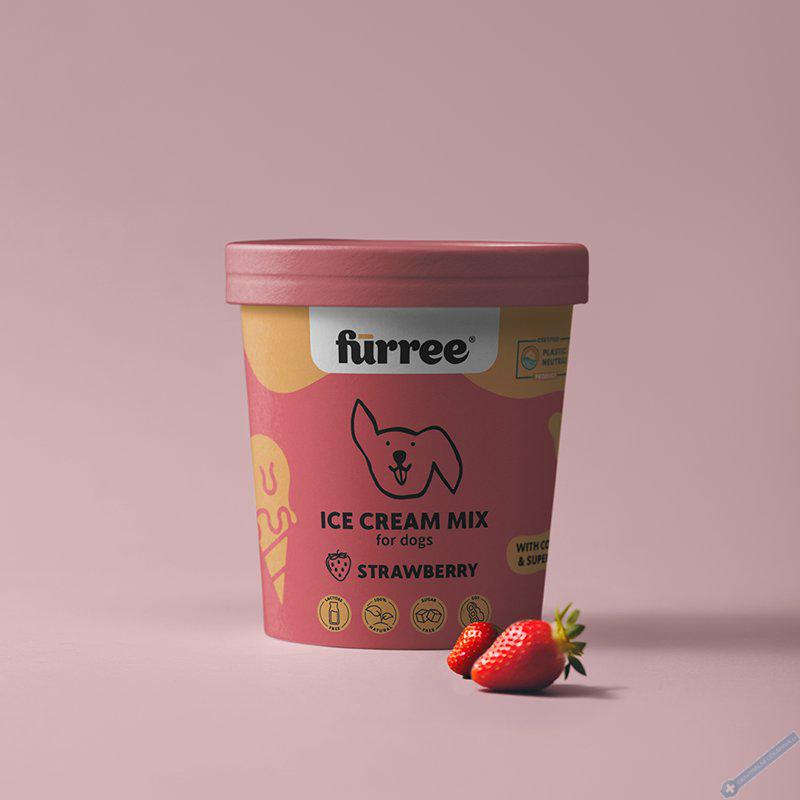 Frree Ice cream Strawberry Zmrzlina pro psy 60g
