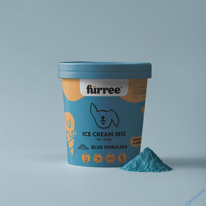Frree Ice cream Blue Spirulina Zmrzlina pro psy 60g