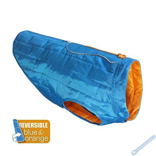Kurgo® Loft Nepromokavá bunda pro psy Blue/Orange XS