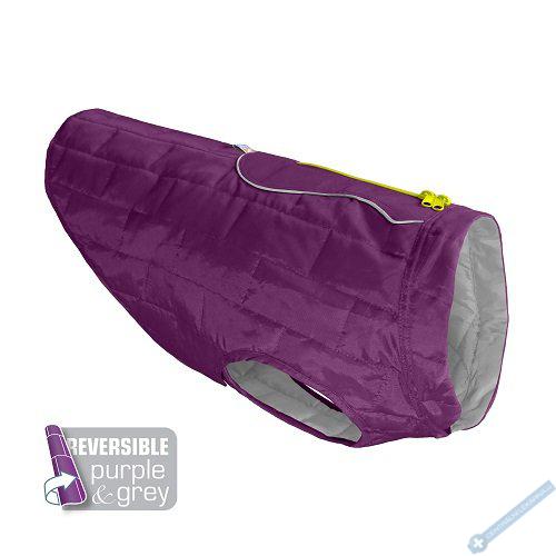 Kurgo Loft Nepromokav bunda pro psy Deep Violet/Grey XS