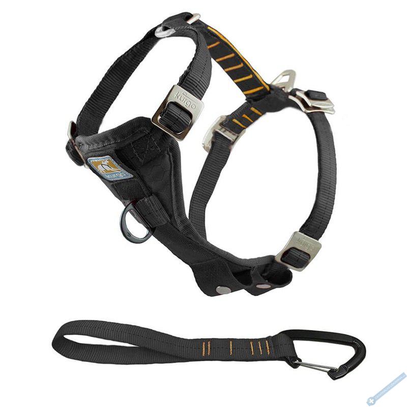 Kurgo Tru-Fit Enhanced Strenght Bezpenostn postroj pro psy s autopsem ern XL