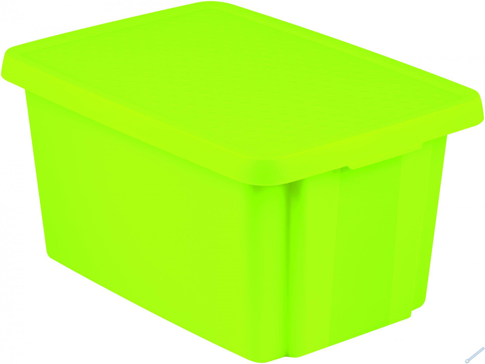 CURVER Essentials Úložný box s víkem Zelená 45l