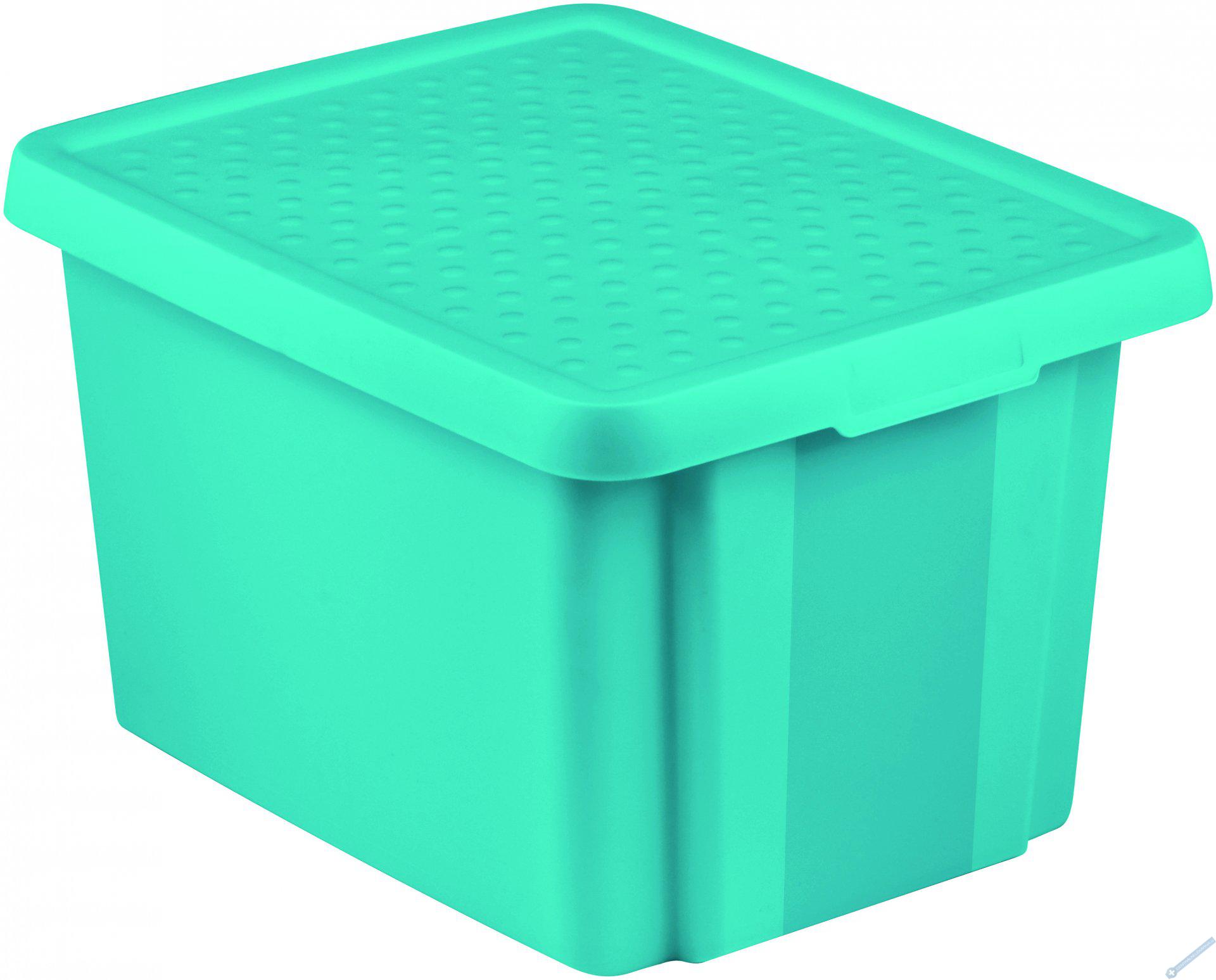 CURVER Essentials Úložný box s víkem Modrá 26l