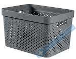 CURVER Infinity lon box Recyklovan plast Tmav ed 17l