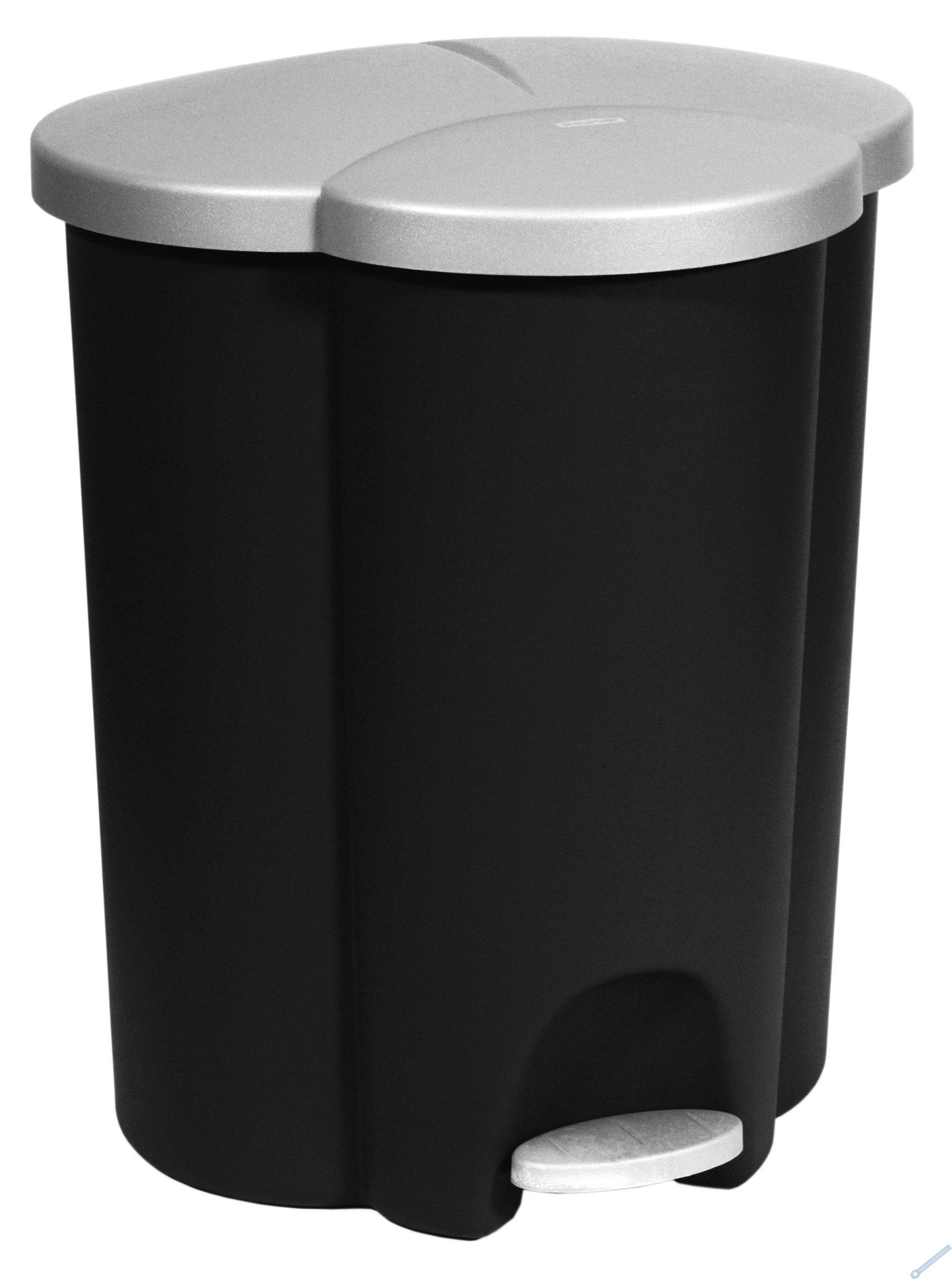 CURVER Odpadkový koš na tříděný odpad Černá/stříbrná 40l