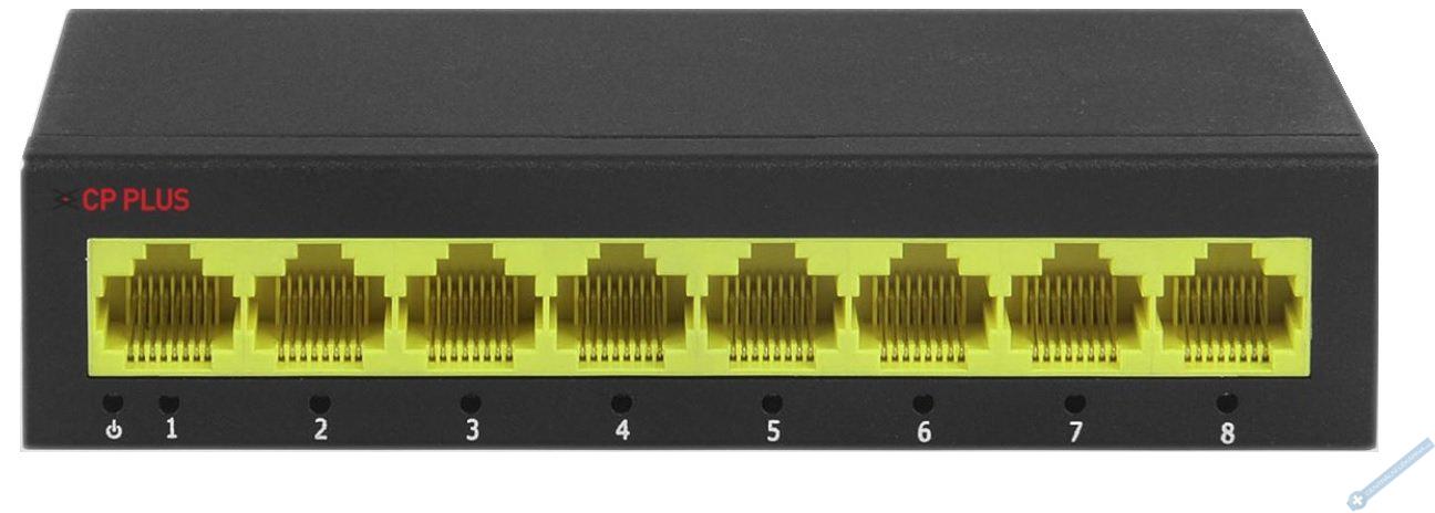 Gigabitov osmiportov LAN switch (10/100/1000 Mbps)