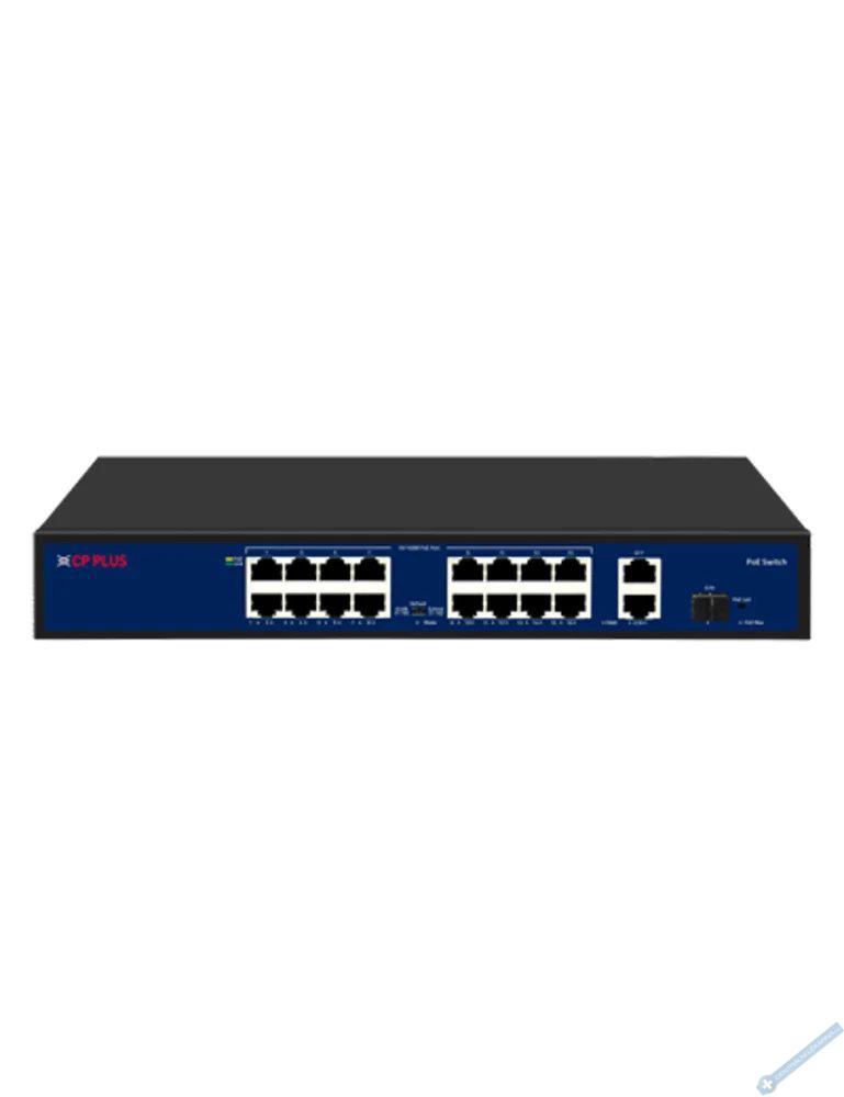 estnctiportov 10/100 Mbps PoE switch s 2x 1000 Mbps a 1x SFP uplinkem