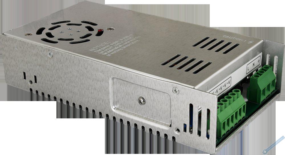 Napjec zdroj pro vce kamer - 12V/15A v kovu