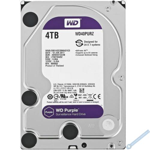 HDD Western Digital PURPLE pro kamerov systmy - 4TB