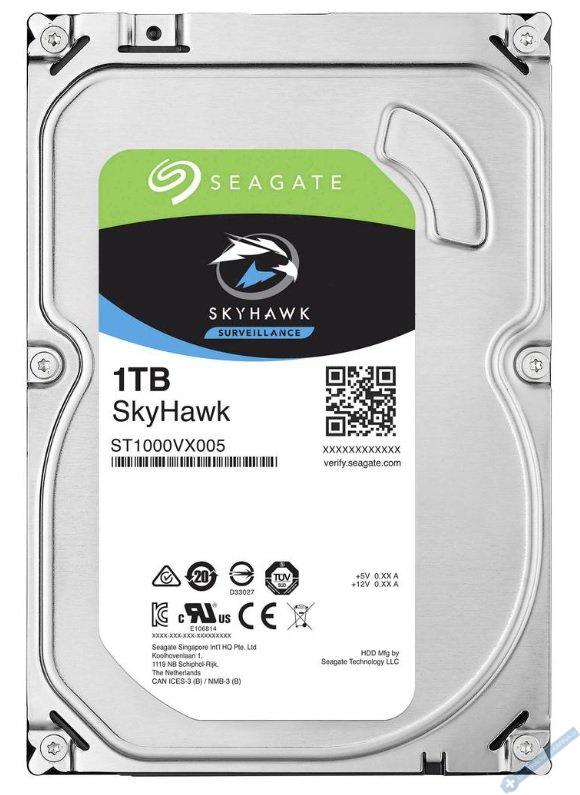 HDD Seagate SKYHAWK pro kamerov systmy - 1TB