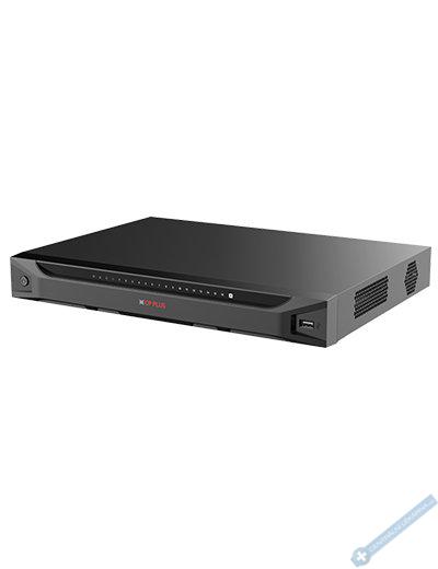 Sov videorekordr (NVR) s kompres H. 265 pro pipojen ticeti dvou IP kamer s AI funkcemi bez nutnosti AI kamer a ANPR