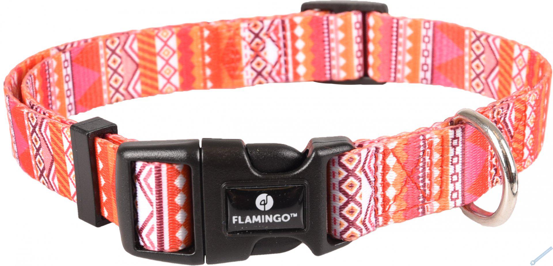 Flamingo Obojek pro psy nylon SYB 40-55cmx20mm