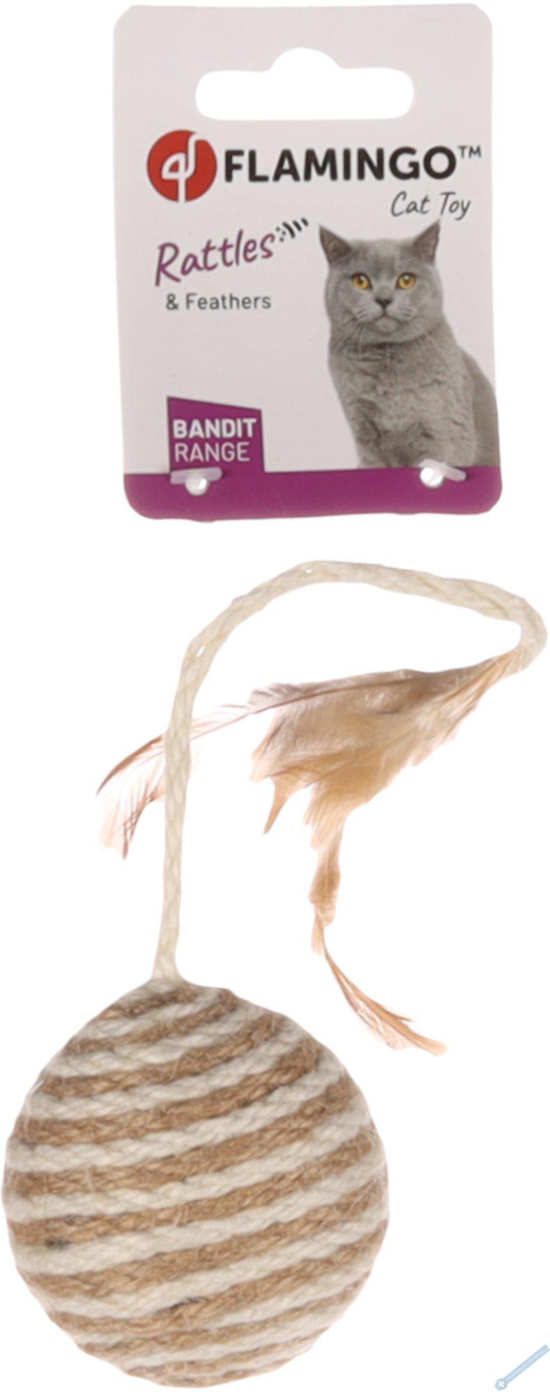 Flamingo Frits Hraka pro koky Mek s jutou 6cm