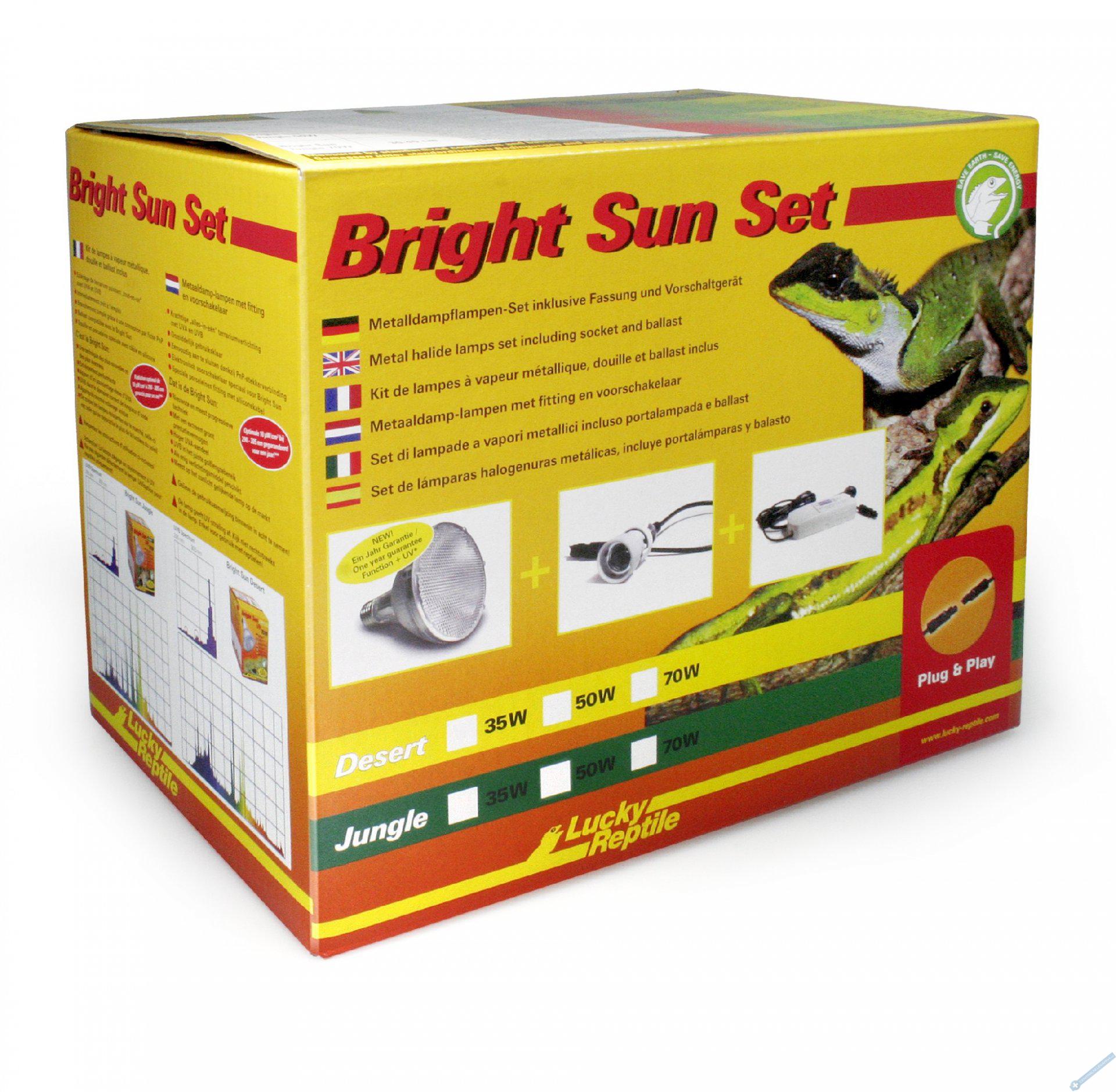 Lucky Reptile Bright Sun UV - kompletní sady EVO Desert 50W