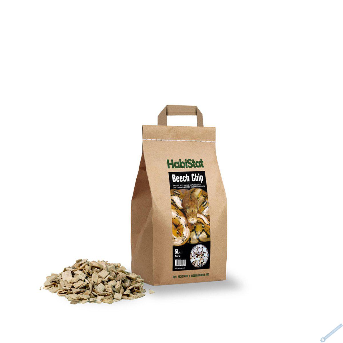 HabiStat Beech Chip Substrate hrub 5l