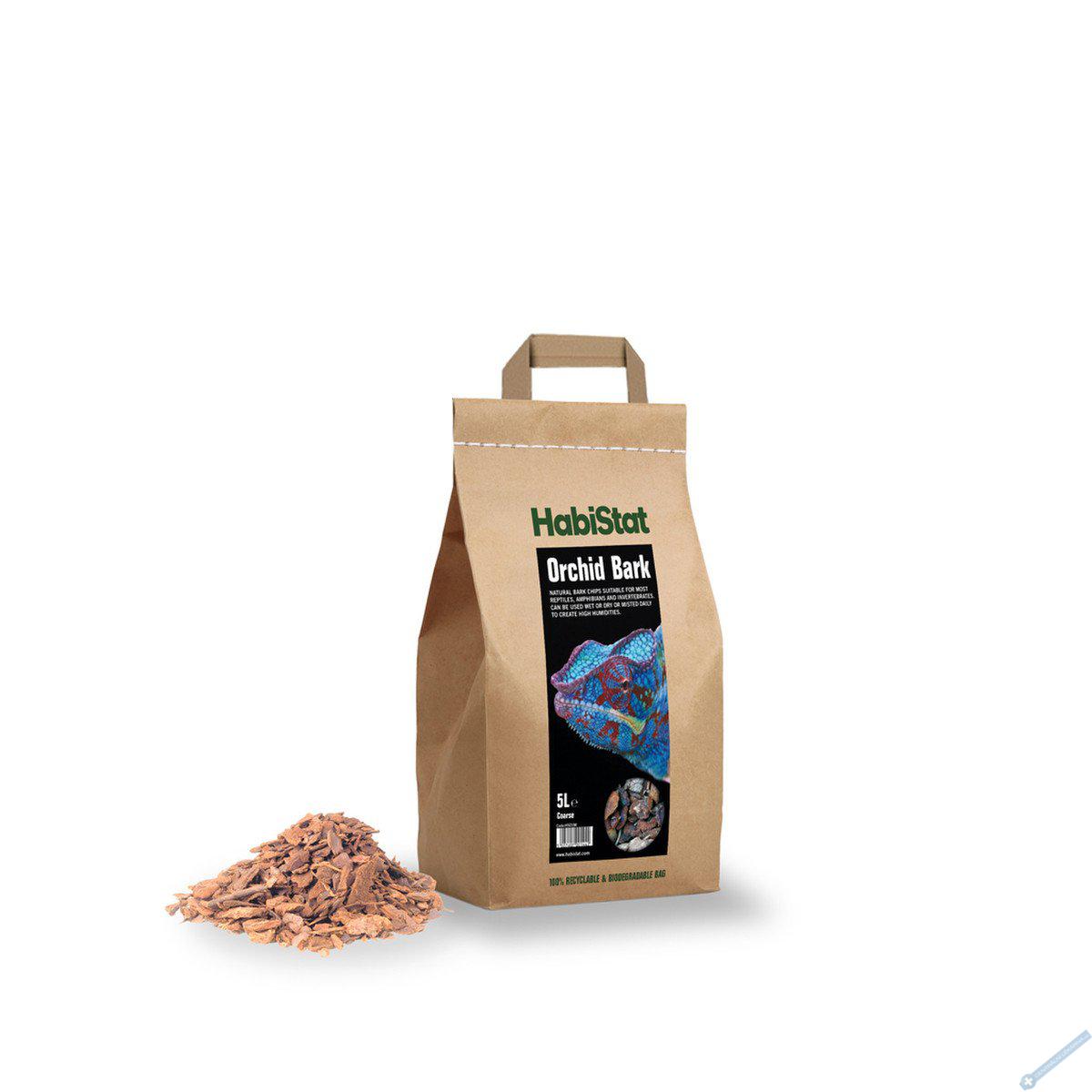 HabiStat Orchid Bark Substrate hrub 5l
