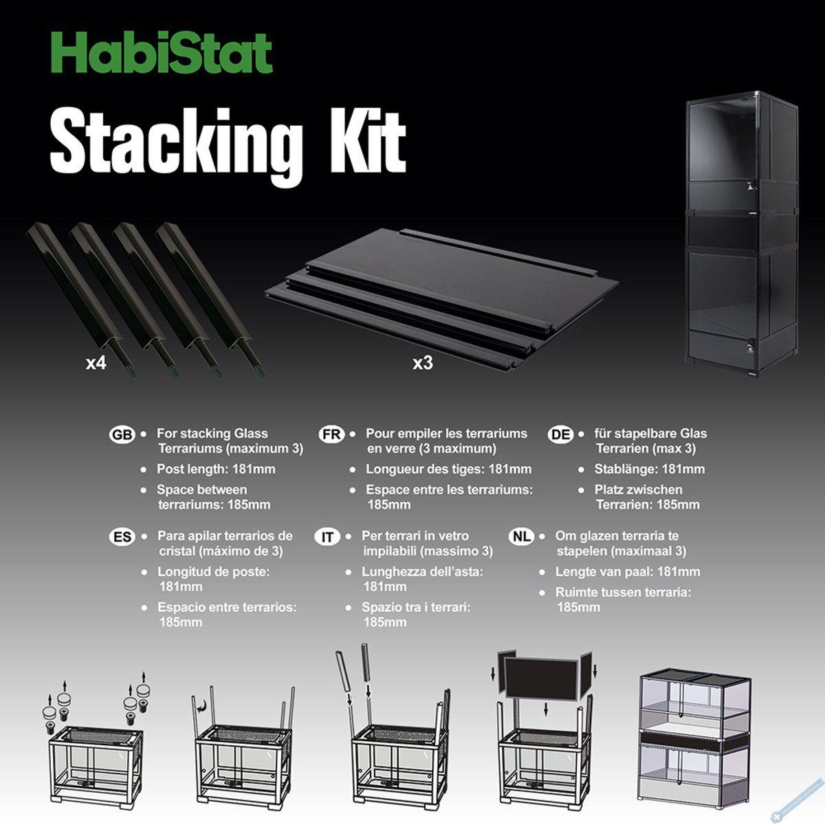 Habistat Stacking Kit pro skleněná terária pro terária 91.4x45.7cm