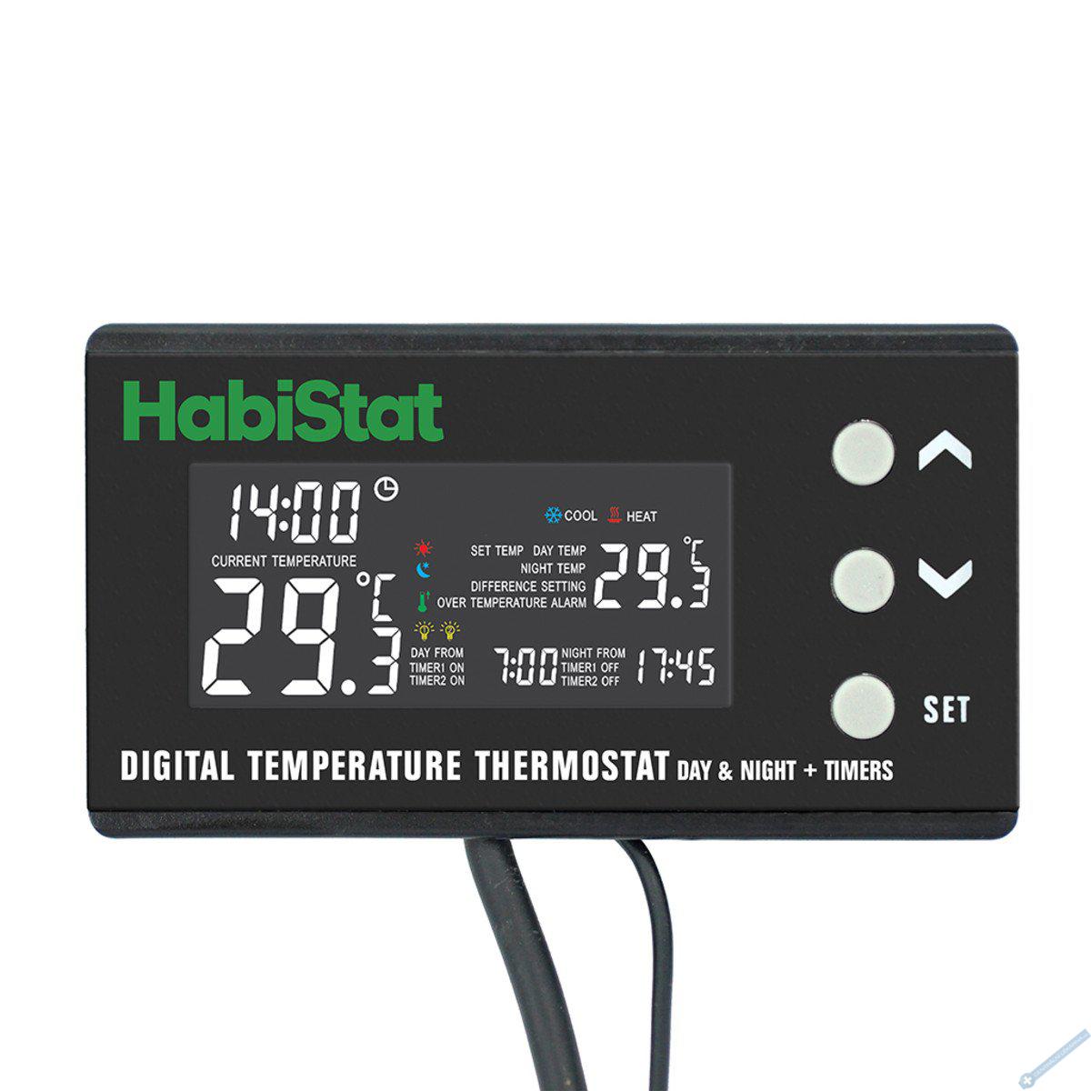 HabiStat Digital Temperature Thermostat den/noc - teplotn