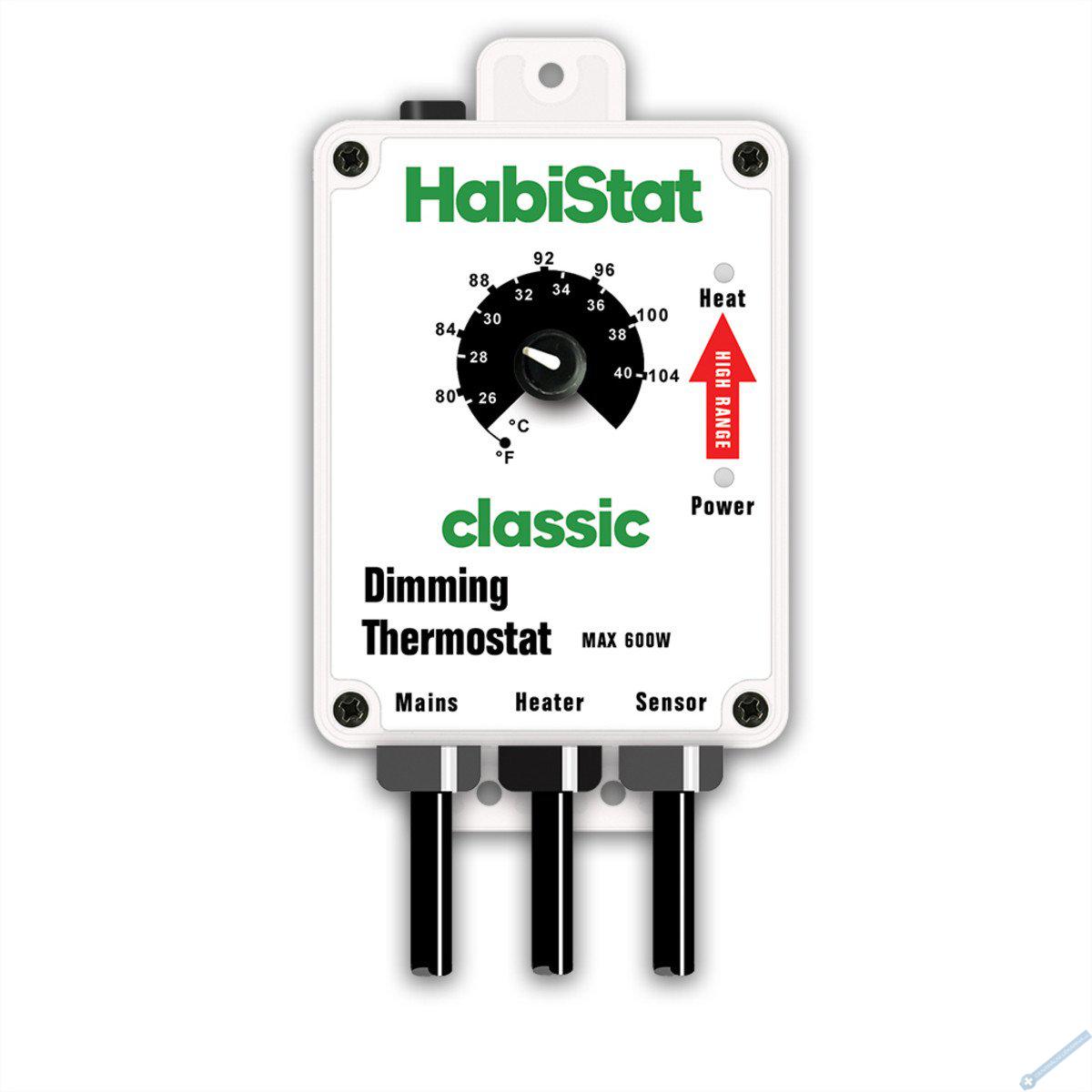 HabiStat Dimming Thermostat - stmvac 26 - 40C (High Range) bl