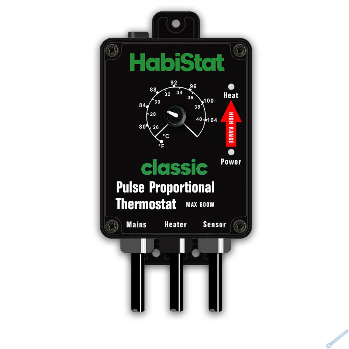 HabiStat pulzní termostat 26 - 40°C (High Range) černý