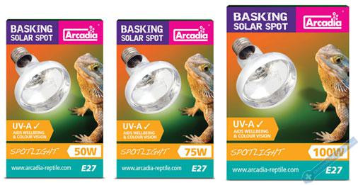 Arcadia Basking Solar Spot výhřevná žárovka do terária 100W