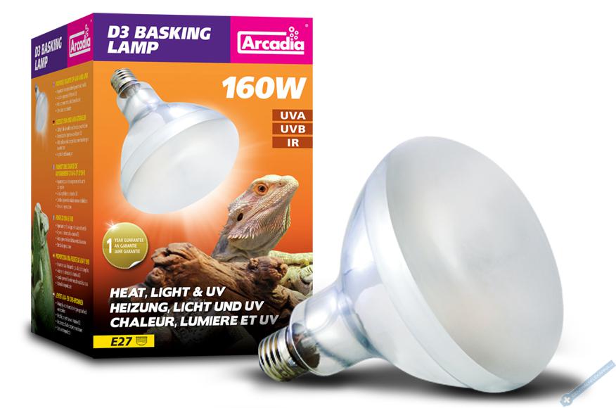 Arcadia D3 Basking Lamp 160W