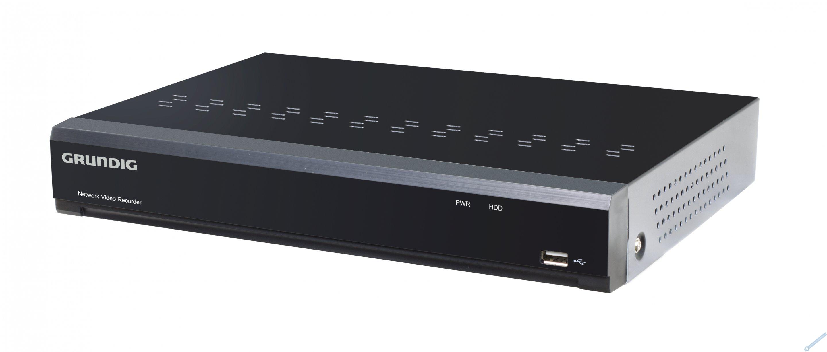 Sov videorekordr (NVR) s kompres H. 265 a PoE pro pipojen ty IP kamer s AI funkcemi bez nutnosti AI kamer
