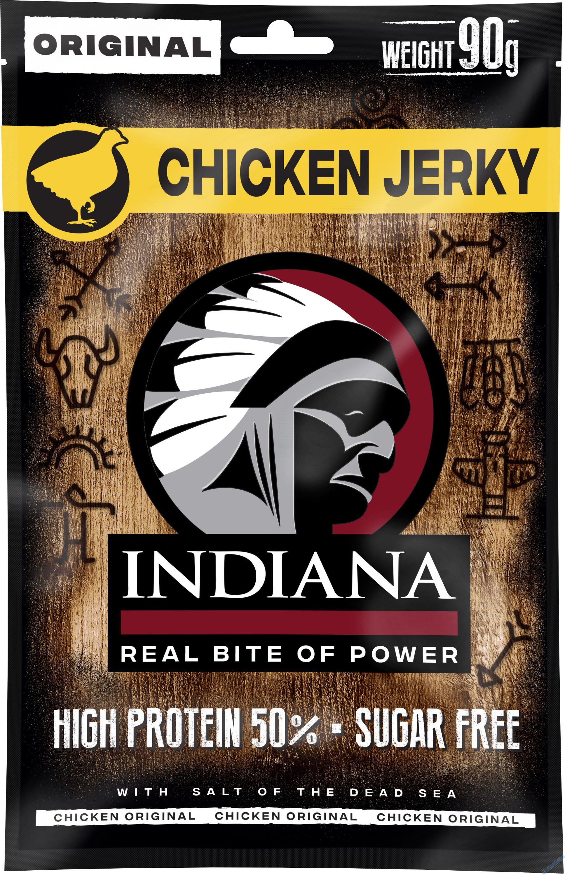 INDIANA Jerky kuřecí Original ZIP 90g