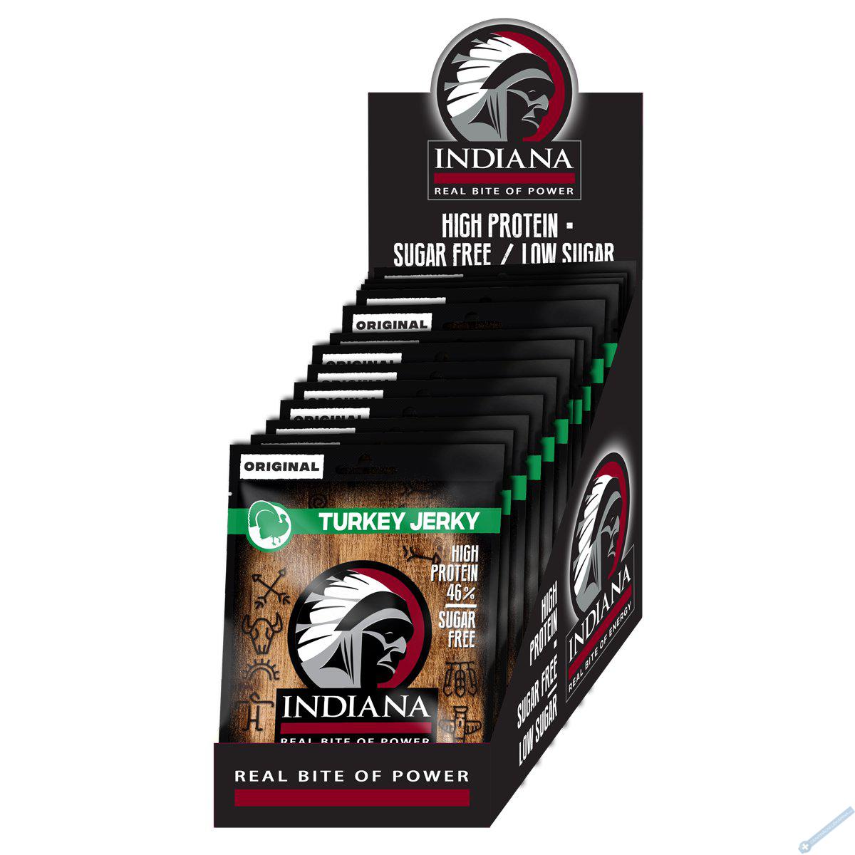 INDIANA Jerky krt Original 375g - display