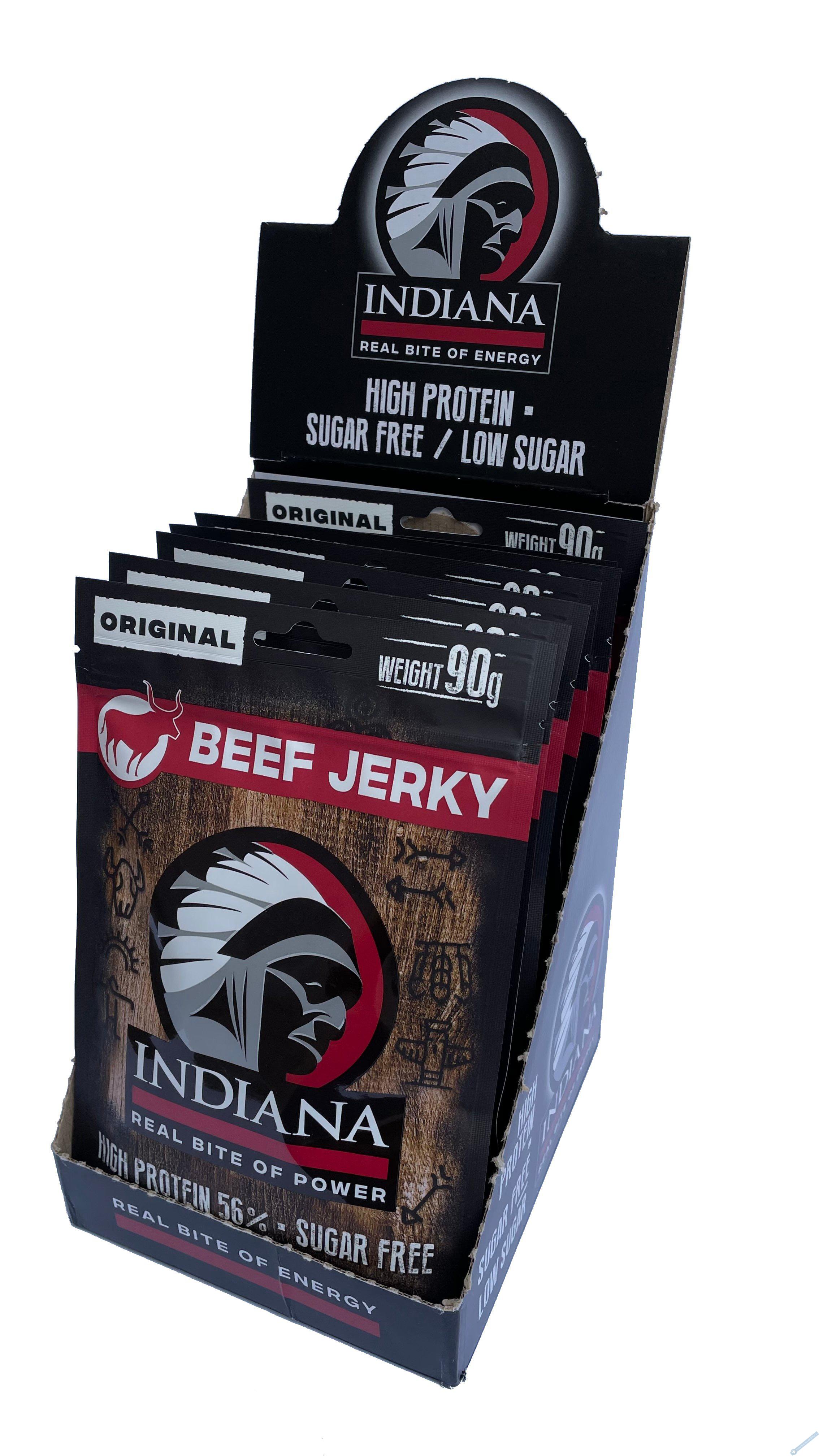 INDIANA Jerky hovz Original ZIP 720g - display