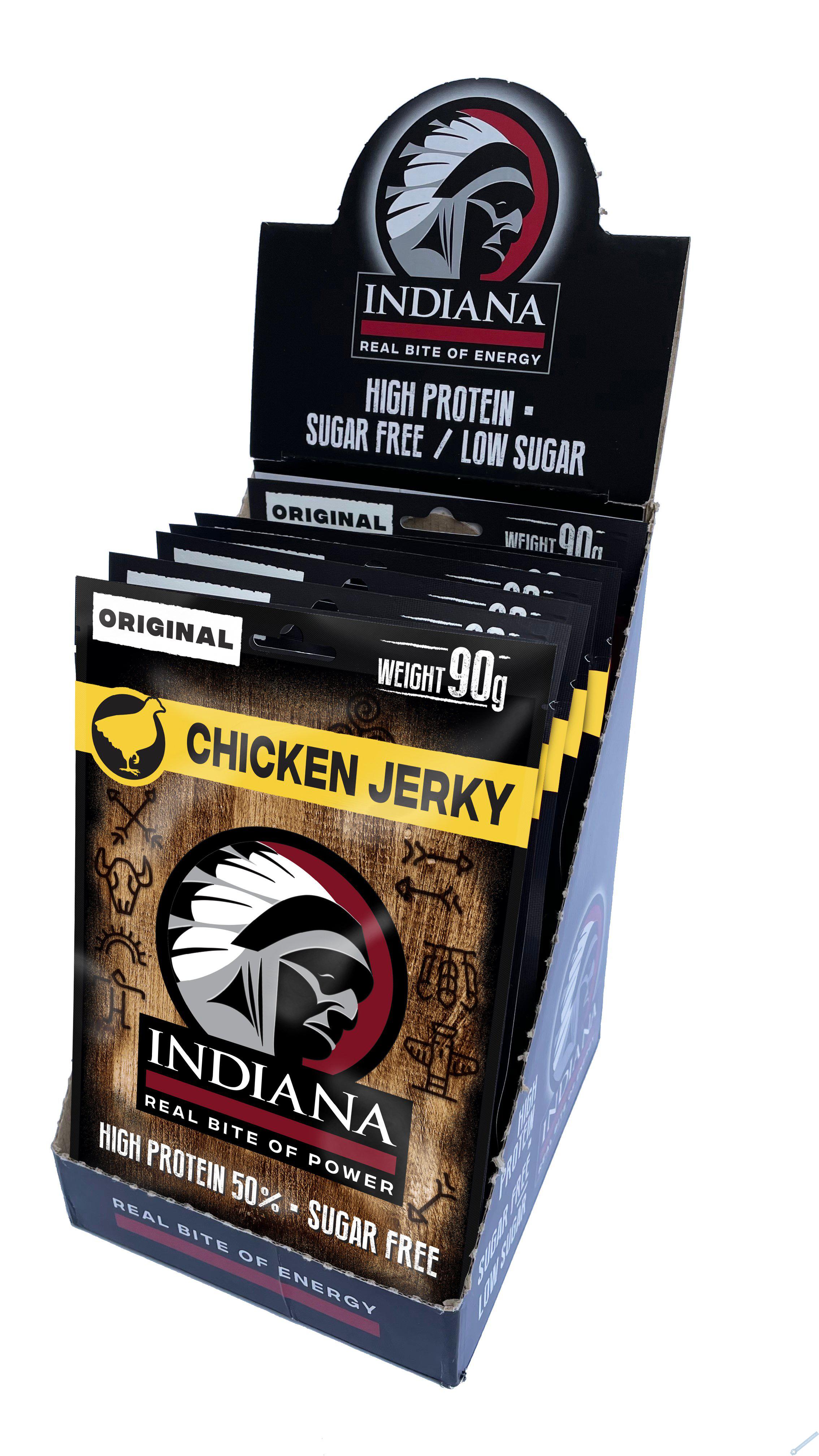 INDIANA Jerky kuec Original ZIP 720g - display