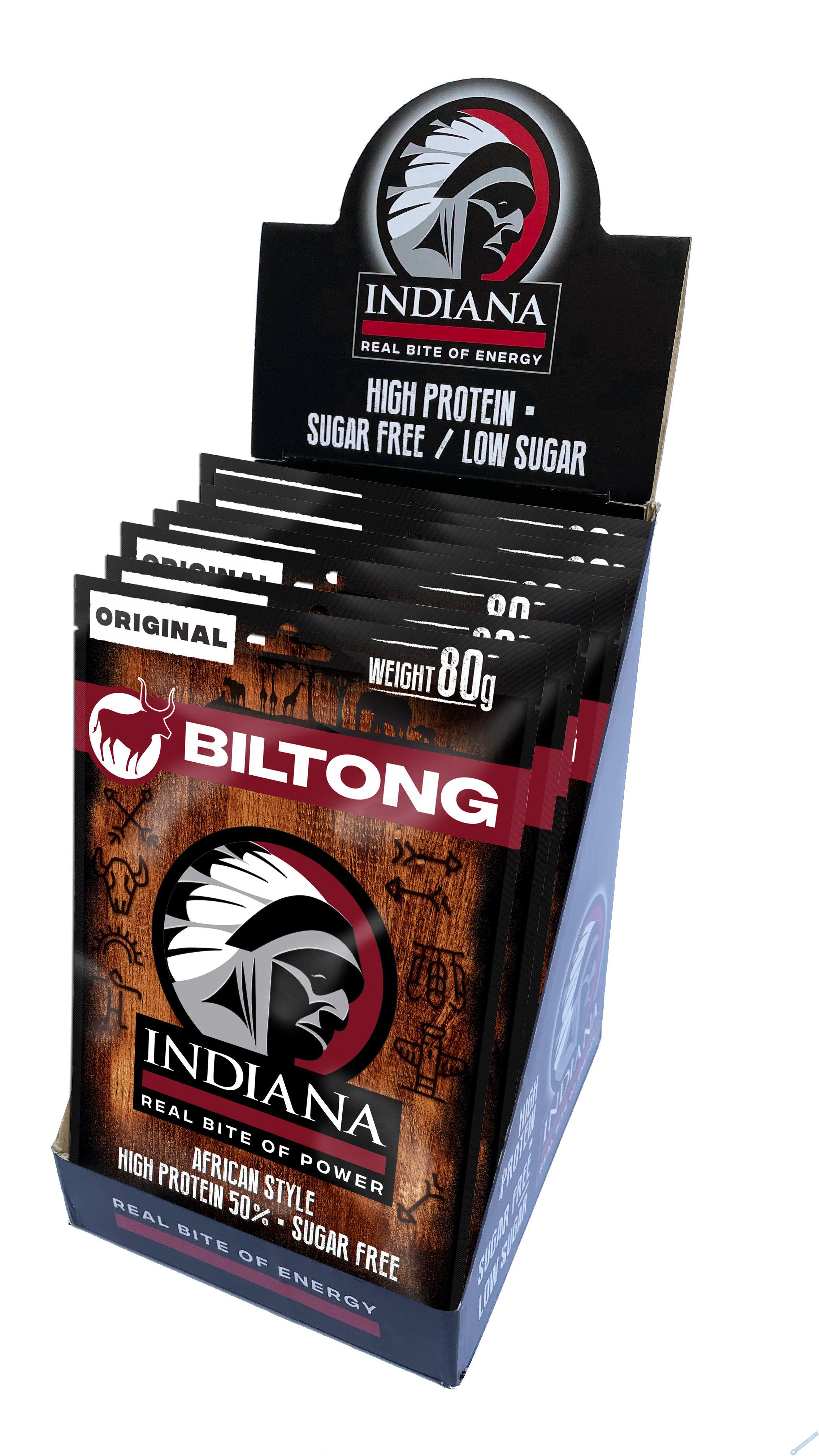 INDIANA Biltong hovz Original 640g - display