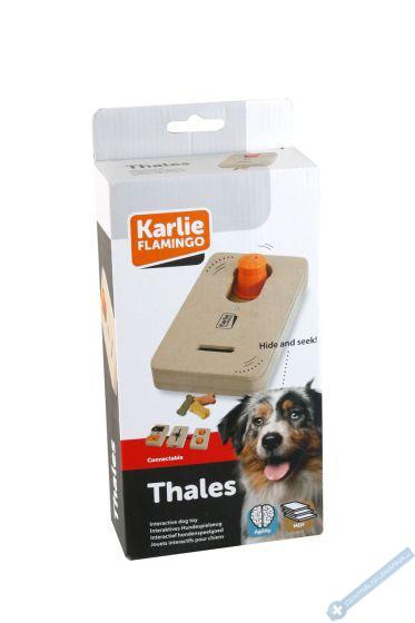Karlie Interaktivní dřevěná hračka THALES 22x12cm