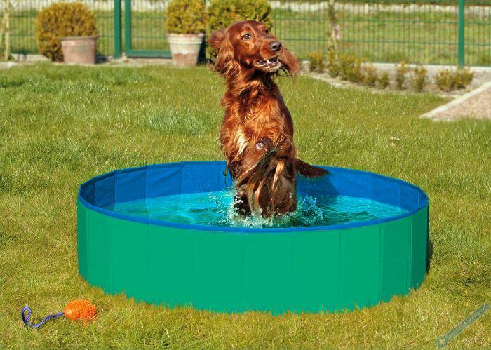 Karlie Skládací bazén pro psy zeleno/modrý 80x20cm